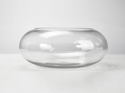 フラワーベース ガラス円型 幅約30cm×奥行き約30cm×高さ約12cm