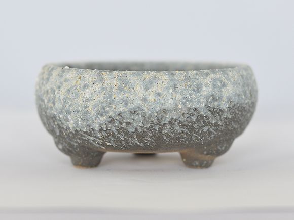 陶器鉢　盆栽　古物　信楽焼 鉄鉢 白雪 【盆栽鉢】【4号】【信楽焼】を販売｜一から始める盆栽妙