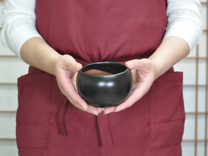 万古焼 黒系 3.5号 1504-CS 幅10.8cm×高さ6.8cm