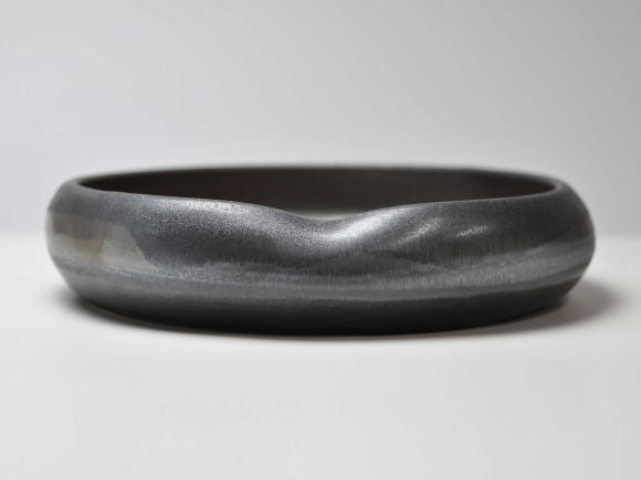 水盤銀 銀彩えくぼ丸 10号