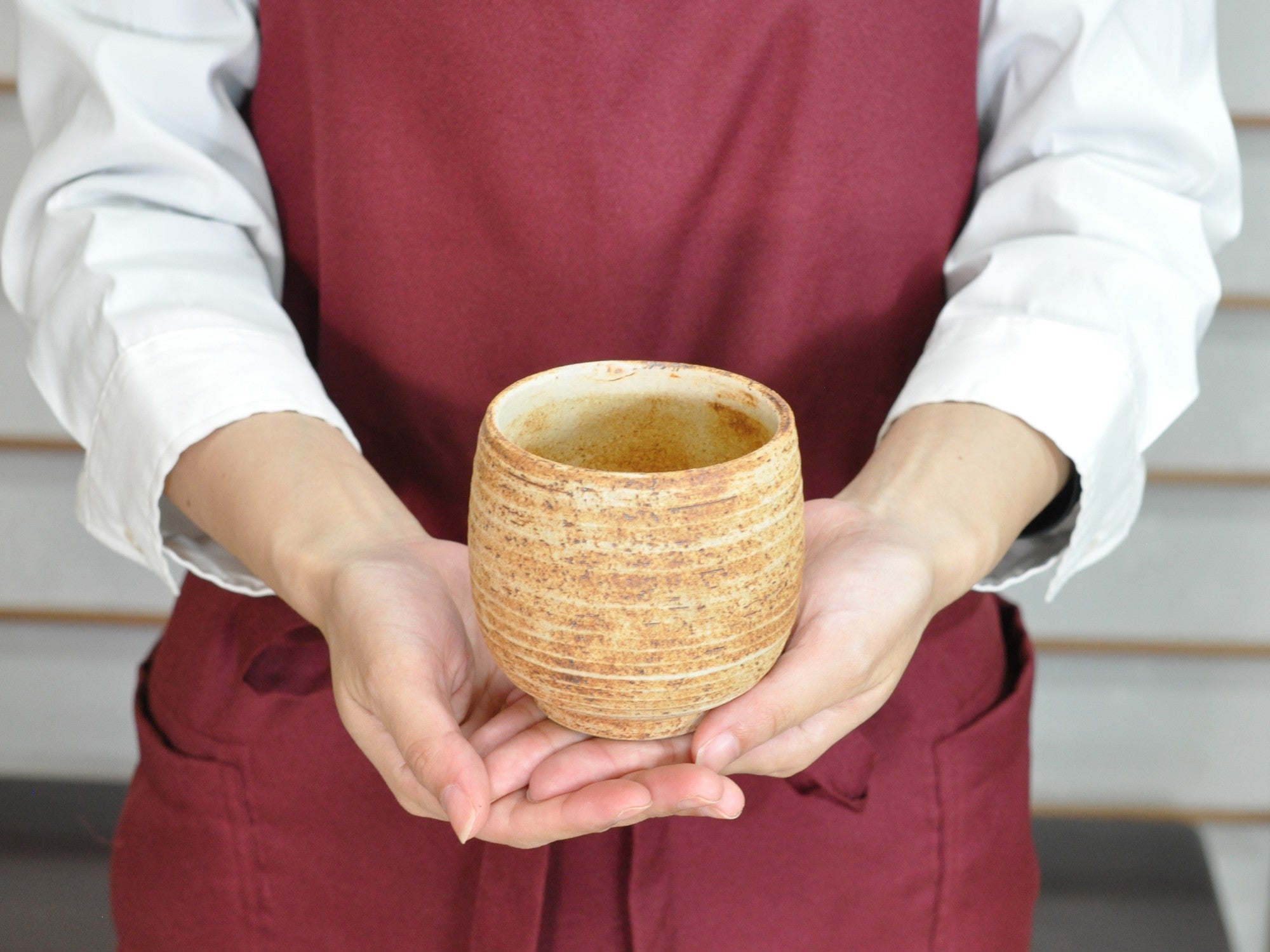 美濃焼 盆栽鉢 タイコ鉢 3号 古陶縄文 幅8.8cm×高さ8.3cmの販売｜盆栽