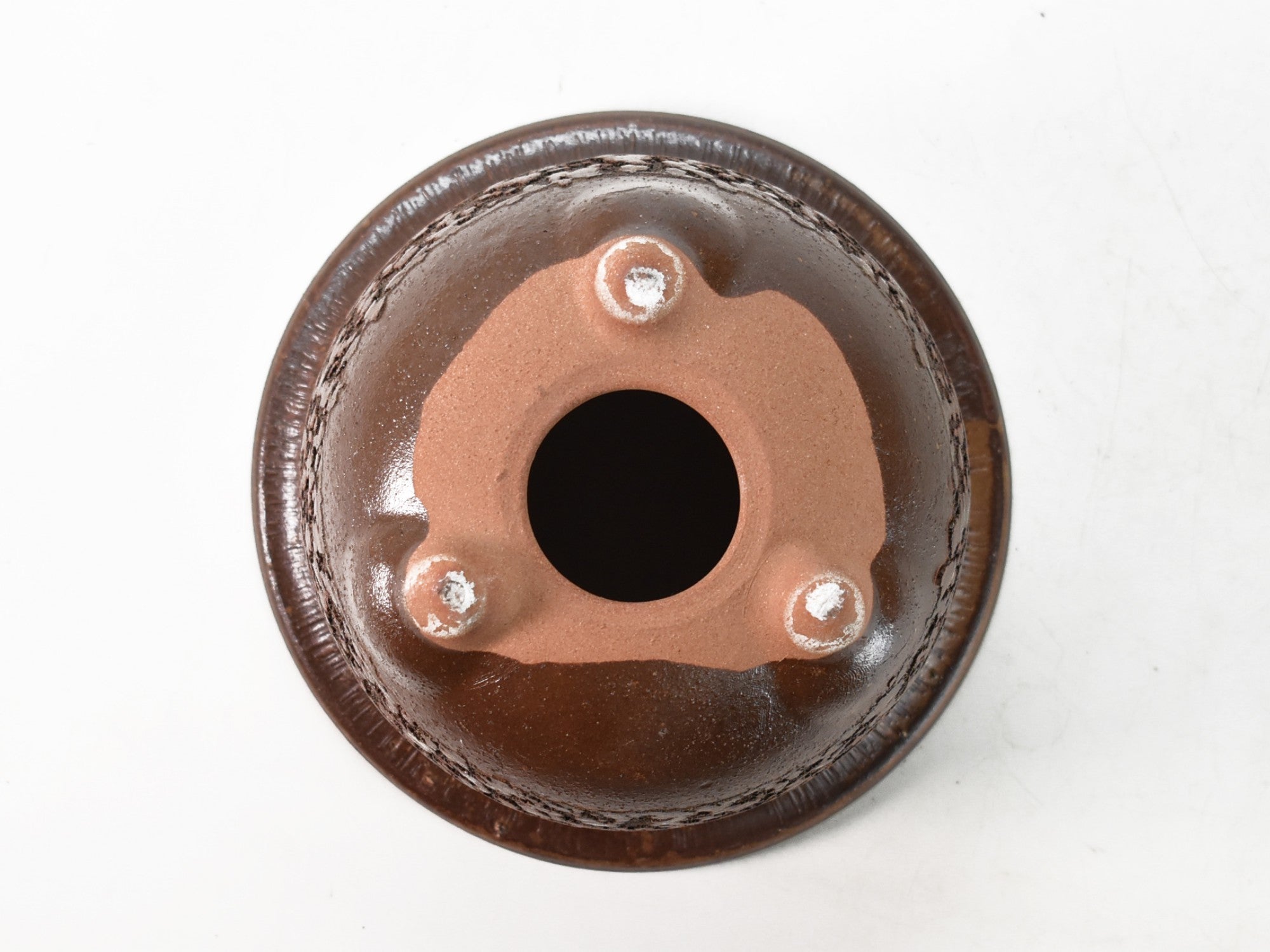 信楽焼 イラボ松皮観音竹鉢 6号 幅19cm×高さ15cmの販売｜盆栽妙 – 盆栽