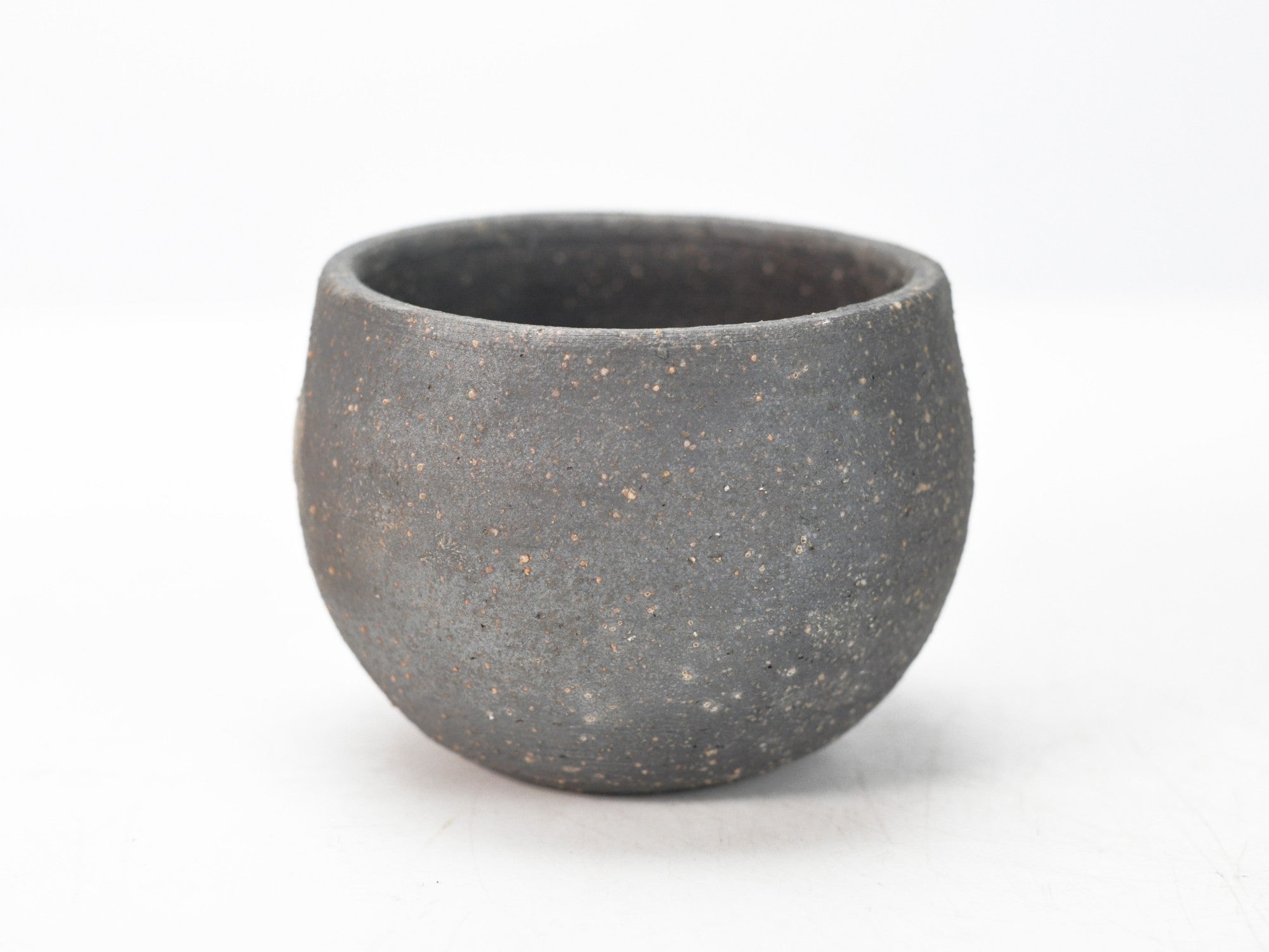 信楽焼 盆栽鉢 銀灰 丸玉 3号 幅8cm×高さ6.5cmの販売｜盆栽妙 – 盆栽妙