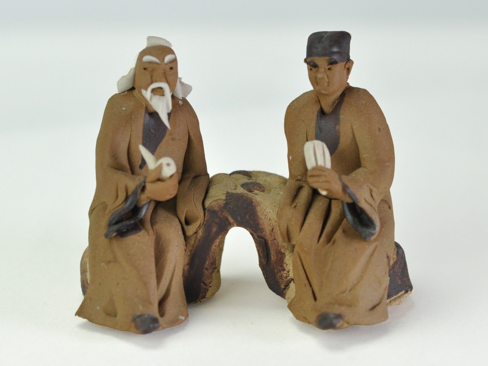 陶器の置物 フィギュア 村人の語らいの販売｜盆栽妙 – 盆栽妙 本店