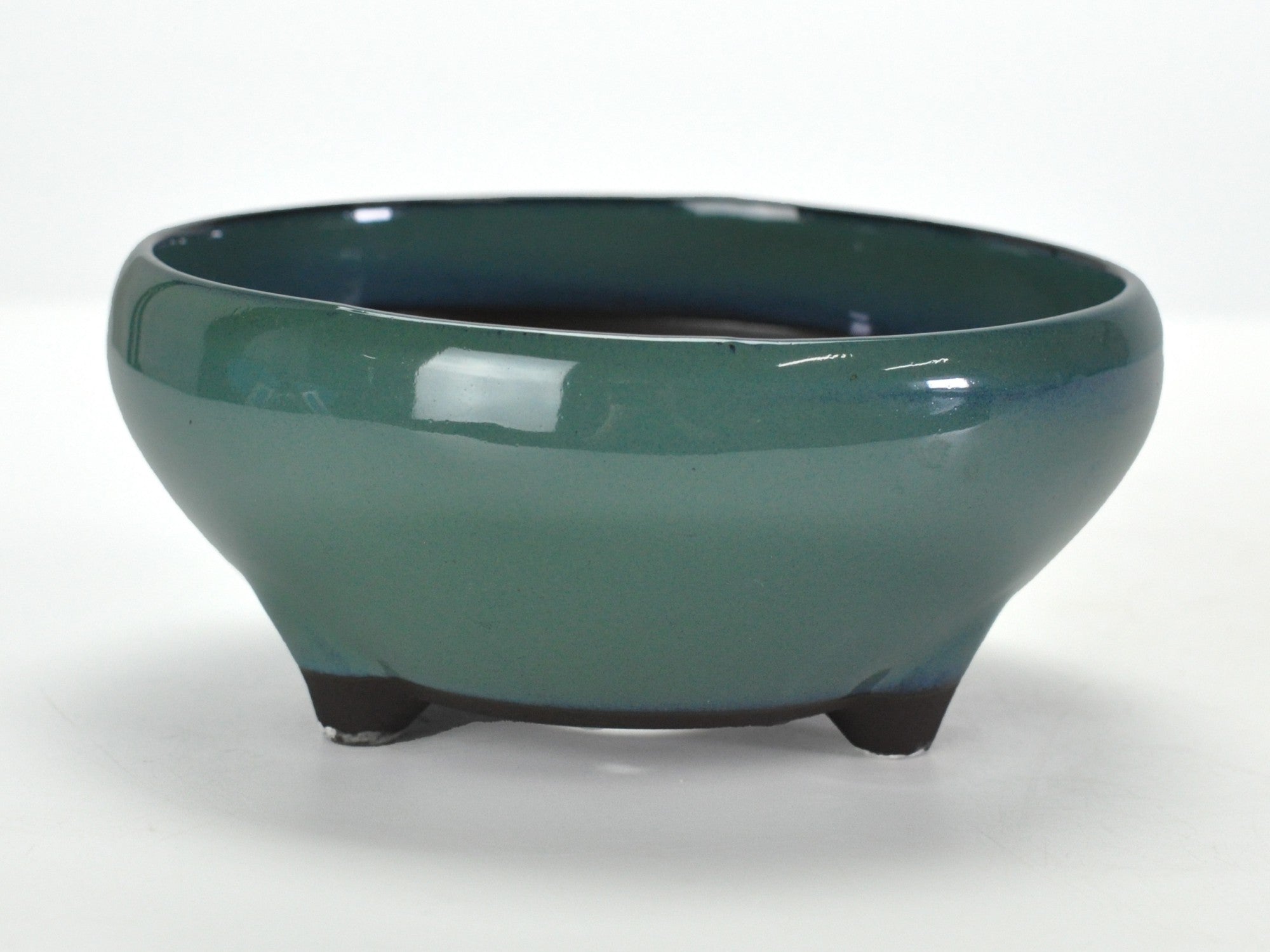 瀬戸焼 オリベ5号鉄鉢 幅15.7cm奥行き15.7cm高さ6.7cmの販売｜盆栽妙