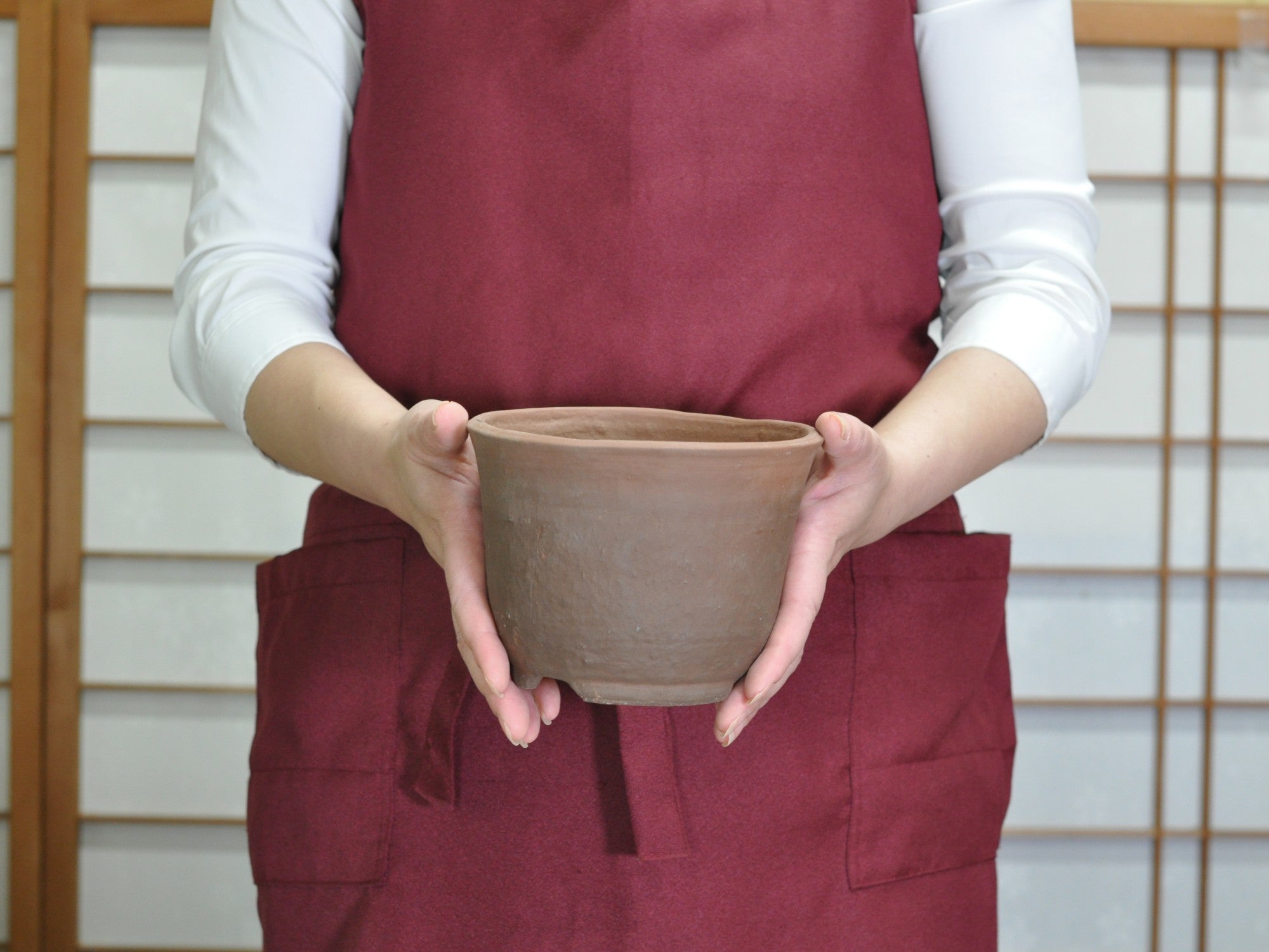 大型「こね鉢」木地仕上げ（草津製1990年頃、作者不詳 ） 草津焼とは？陶器鉢の特徴とおすすめ理由｜アガベ・塊根植物
