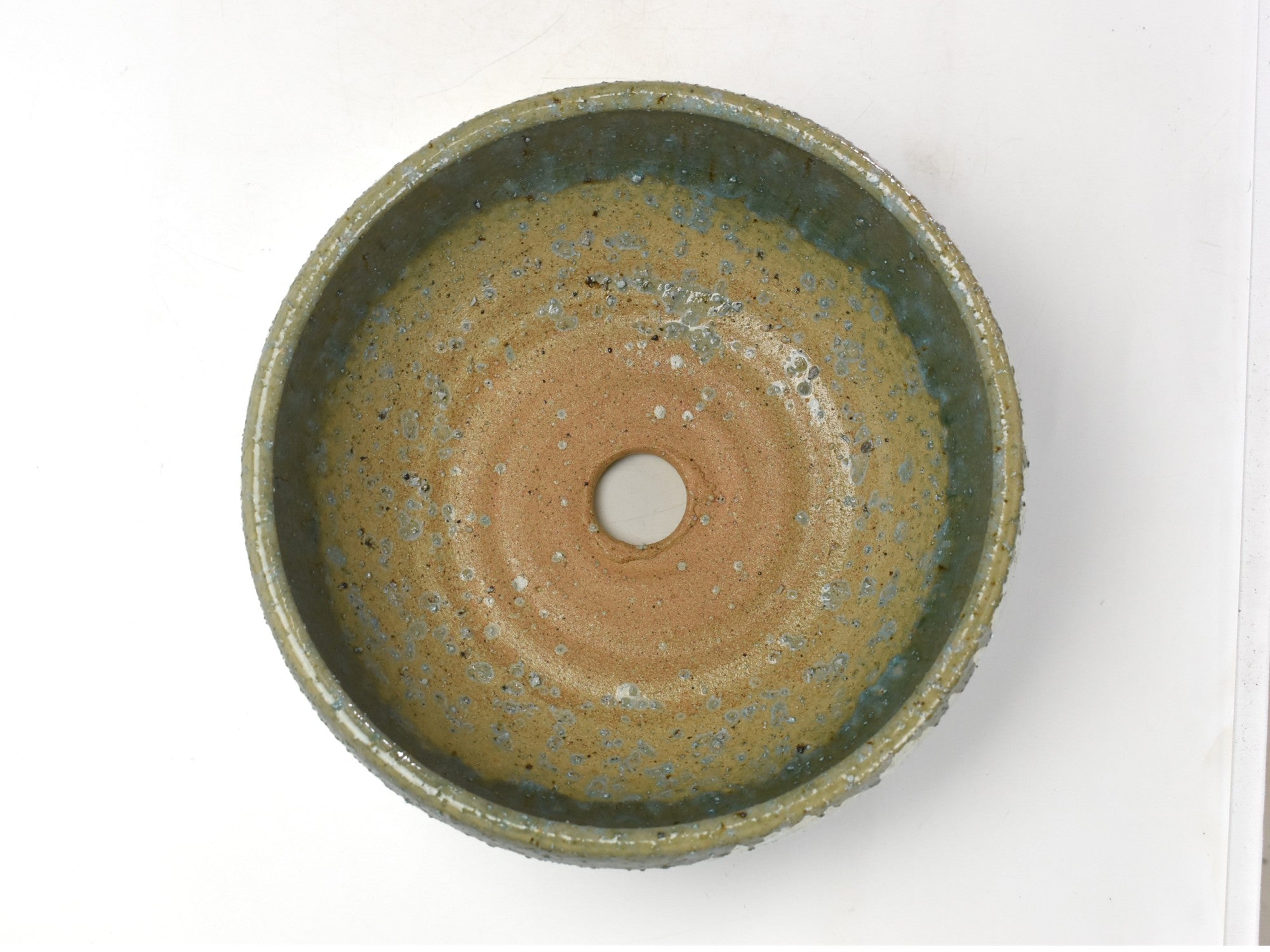 信楽焼 緑釉中深丸鉢 10号 幅28cm×高さ12.5cmの販売｜盆栽妙 – 盆栽妙 本店