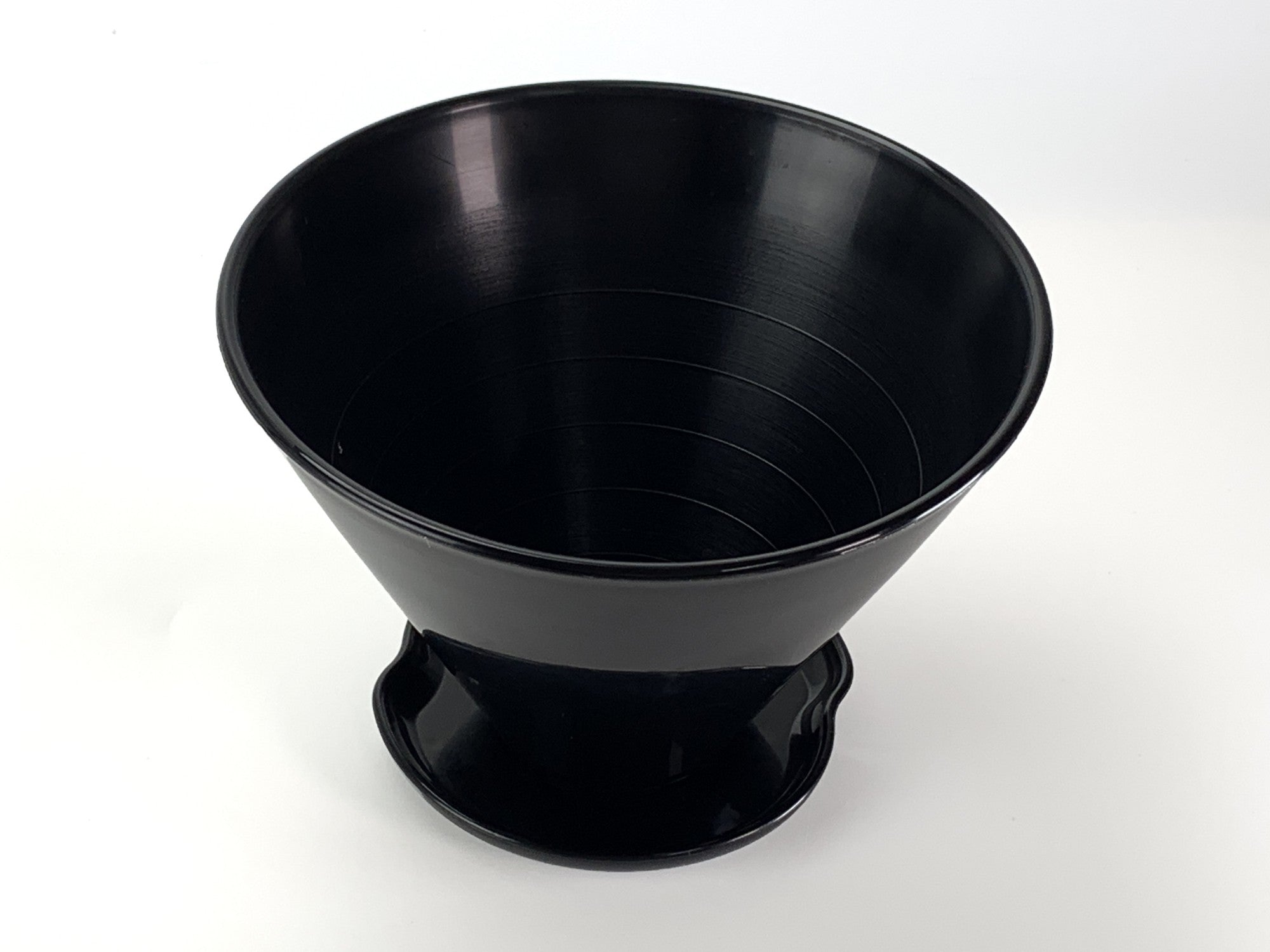 プラ鉢 6号 スタンダード反鉢受け皿付き ブラック 6V 幅18cm×高さ12cm