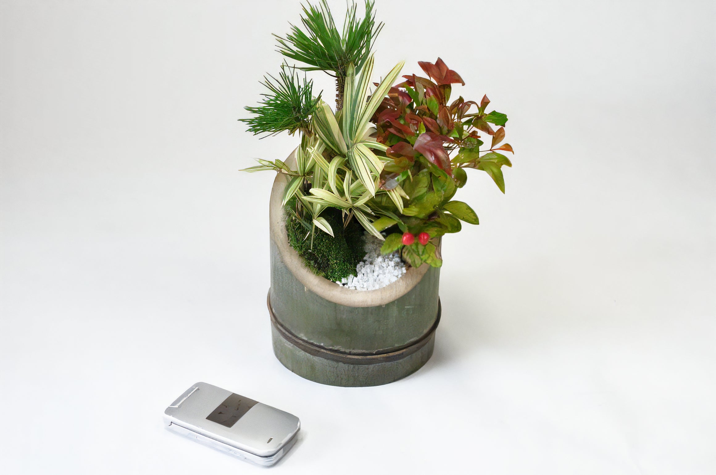 お正月寄せ植え◆門松 お正月寄せ植え門松風歳神様を呼ぶ玄関飾り縁起物シングルL : あとりえ