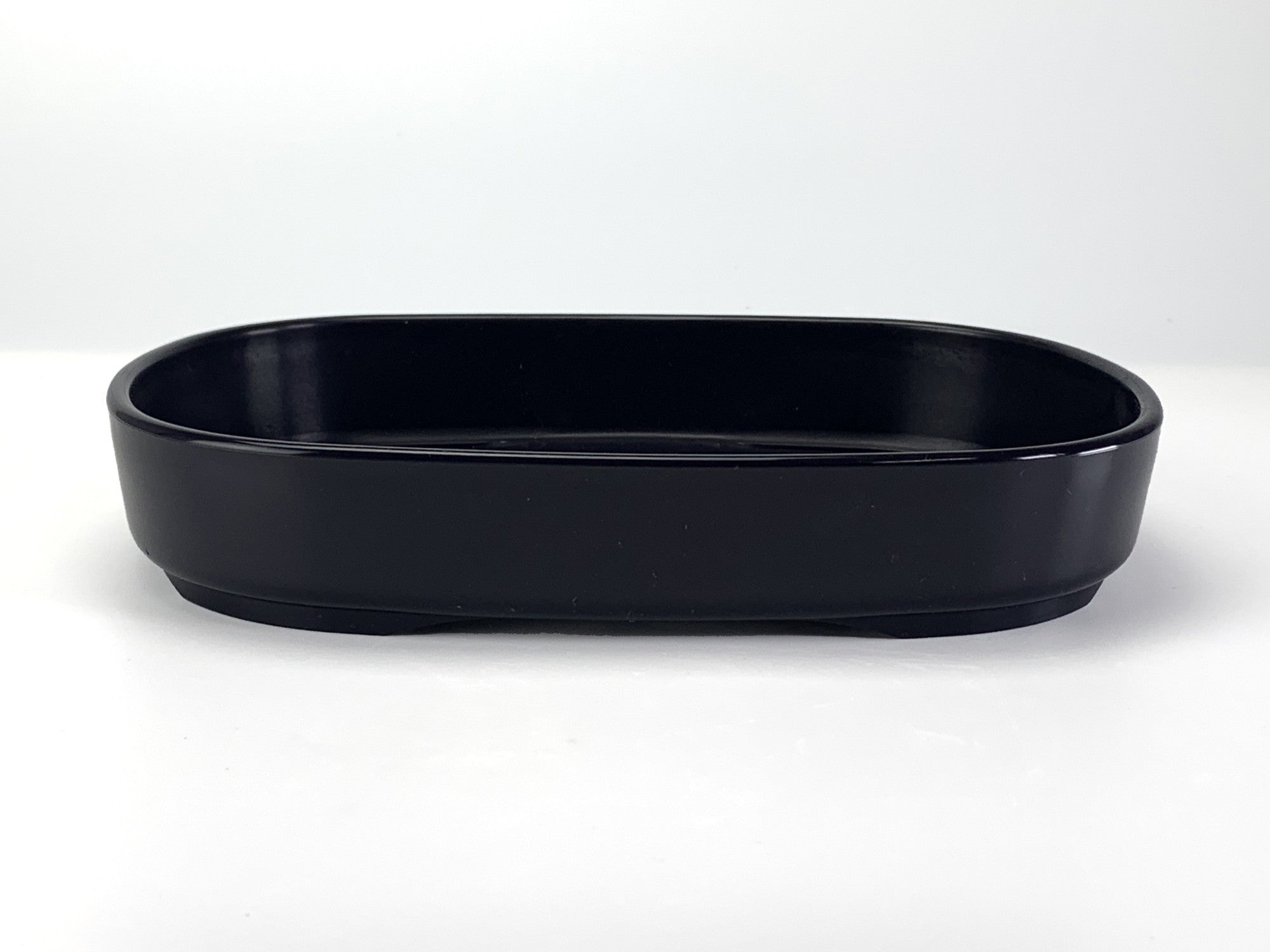 お買い得！SALE！不揃い商品　浅鉢7個22cm位 81 プラ鉢 7.5号 小判型浅鉢 紺 幅22cm×奥行16cm×高さ3.8cm の販売