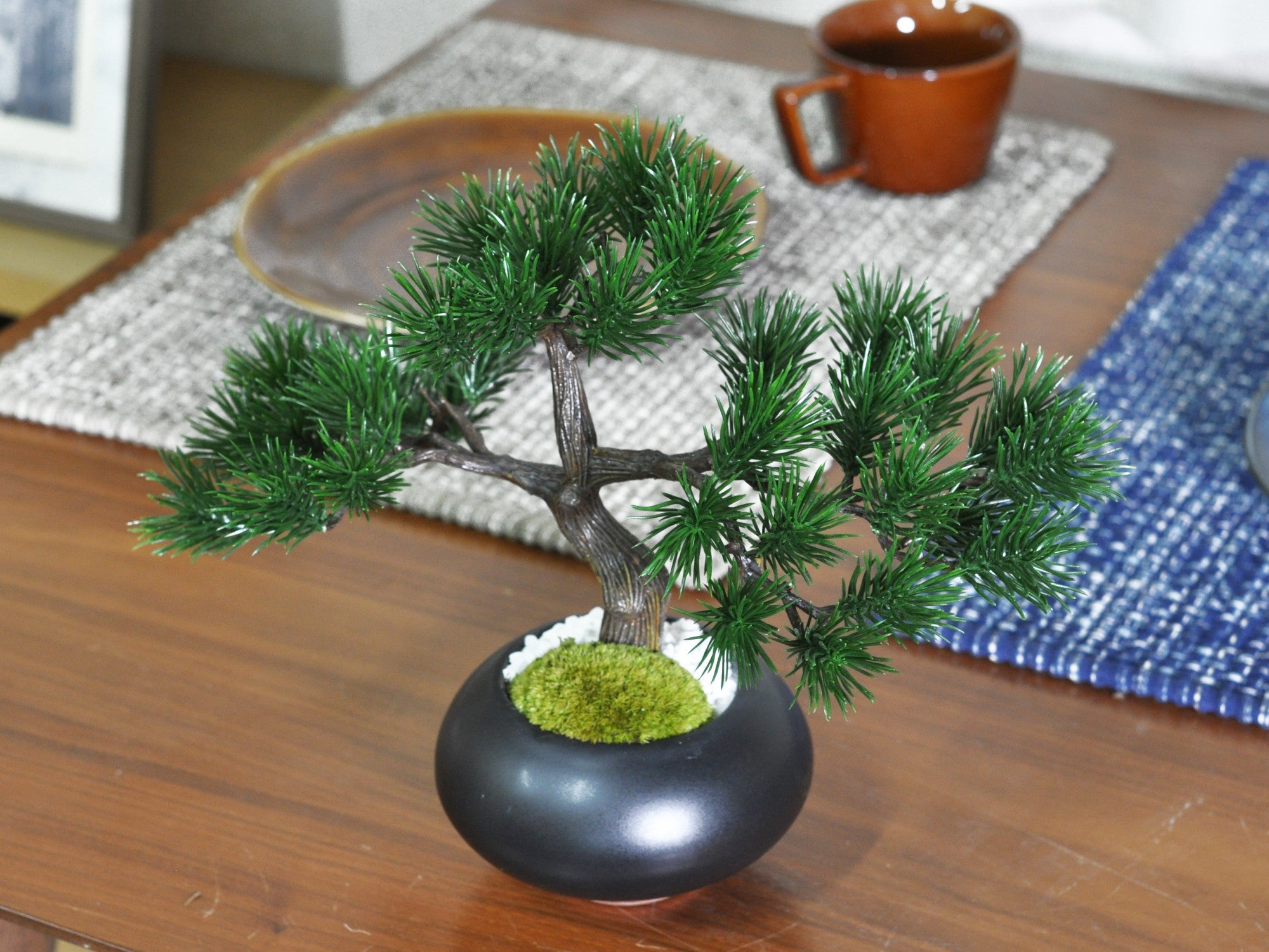 造花盆栽 枝振りの良い五葉松 模様木の盆栽の販売｜盆栽妙