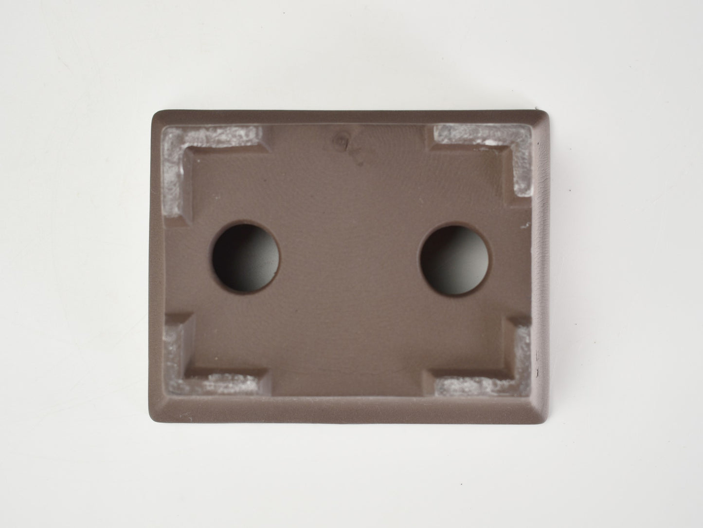 【萬古焼】ウ泥 4.5号長角切足 受け皿付き