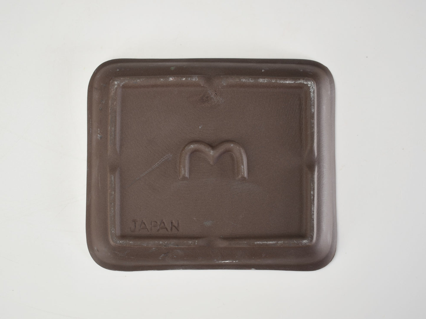 【萬古焼】ウ泥 4.5号長角切足 受け皿付き