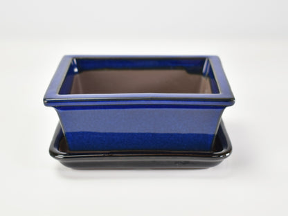 【萬古焼】生子 4.5号長角切足 受け皿付き