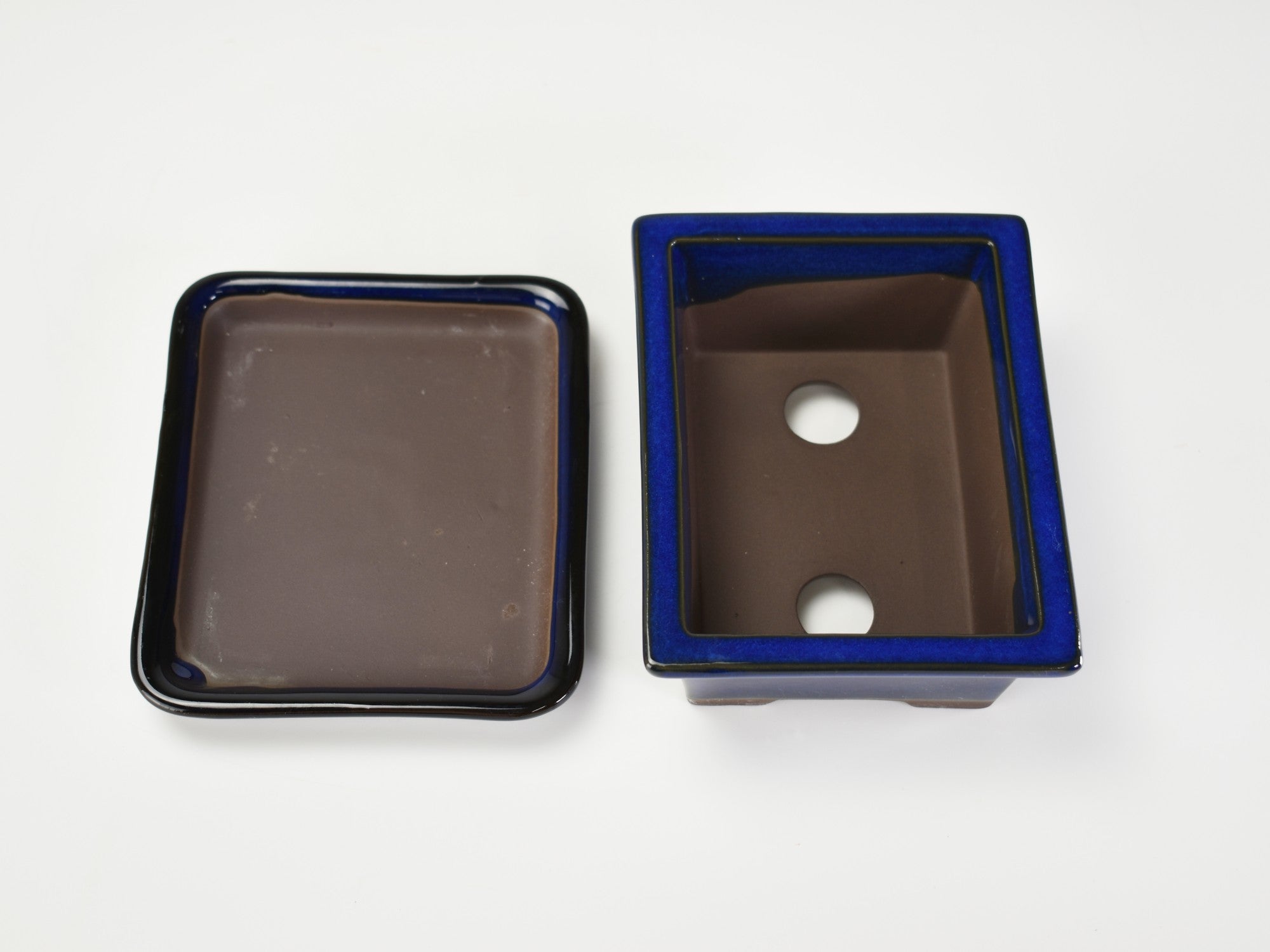 萬古焼】生子 4.5号長角切足 受け皿付きの販売｜盆栽妙 – 盆栽妙 本店