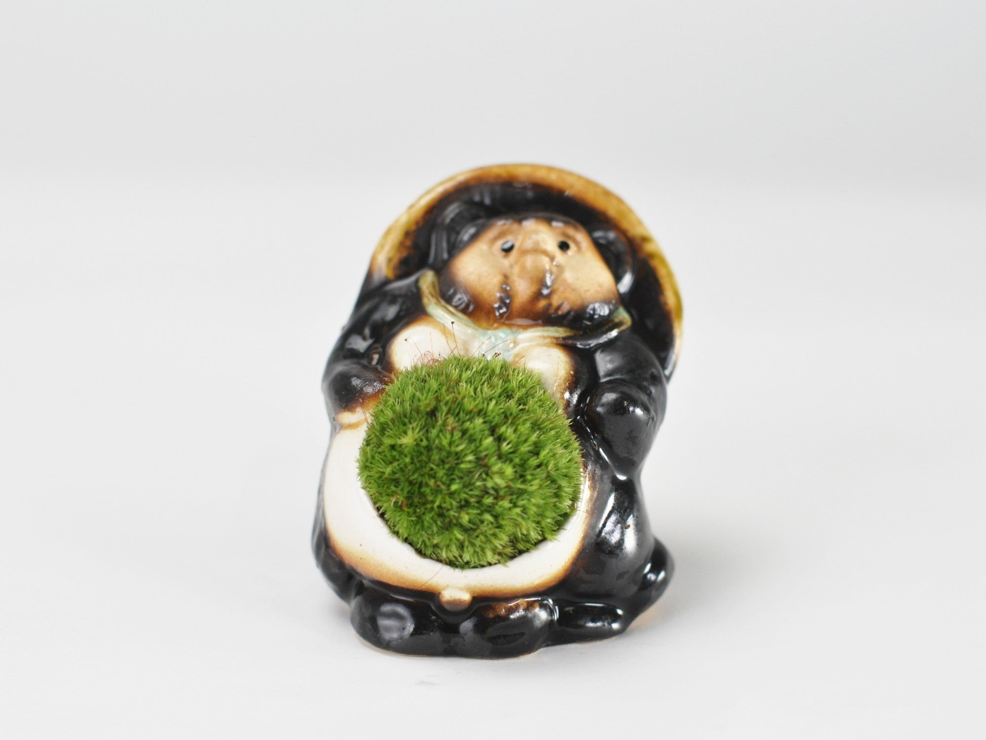 信楽焼福たぬきの苔盆栽 オスの盆栽の販売｜盆栽妙 – 盆栽妙 本店