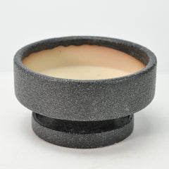 シムル 受け皿付き ブラック 4号 幅13cm×高さ6cm