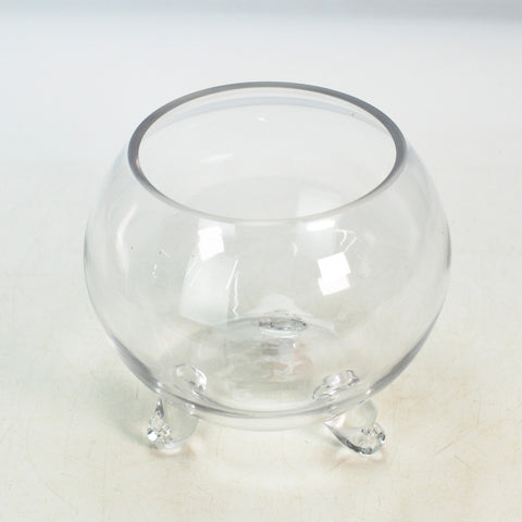 ガラスベース 三本足付(小)直径14cm×高さ14cm