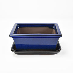 【萬古焼】生子 4.5号長角切足 受け皿付き