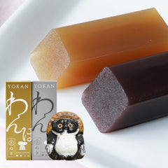 和三盆ようかんと信楽たぬき メス