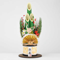 造花 卓上門松 大 高さ39cm