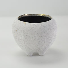 コクーンポット 小 3号 ホワイト 外寸11.5cm 内寸9cm 高さ10cm
