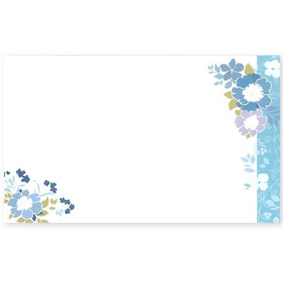 【無料メッセージカード】青い花