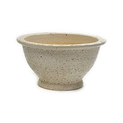 【信楽焼】6号鉢　白通気性