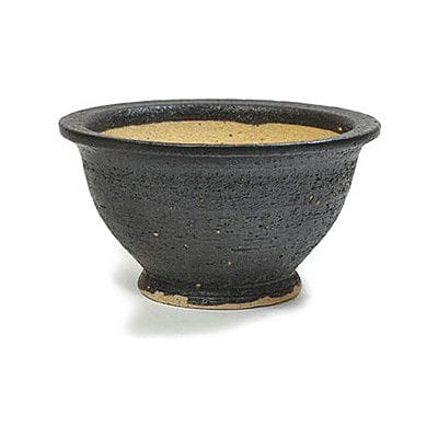 【信楽焼】6号鉢　黒通気性