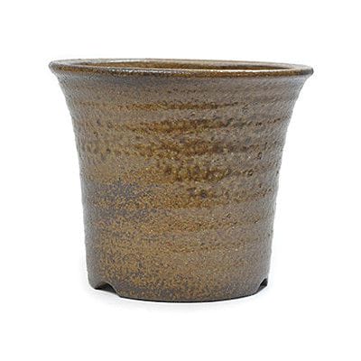 【信楽焼】5号鉢　灰釉深そり