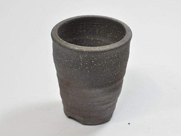 信楽焼の植木鉢 3つ 大中小 使用品 信楽焼の植木鉢3号 手造り窯