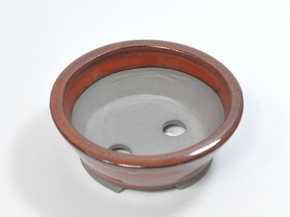 【瀬戸焼】4号鉢 茶丸