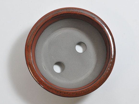 【瀬戸焼】4号鉢 茶丸