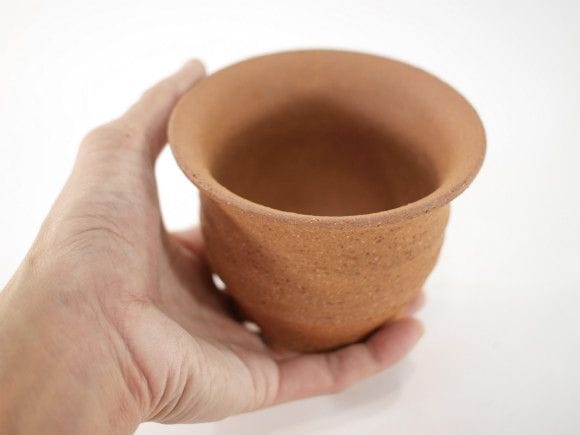 【信楽焼】【植木鉢】胴締 3.5号鉢