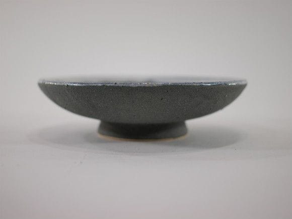 【信楽焼】【植木鉢】グレー浅丸 4号鉢