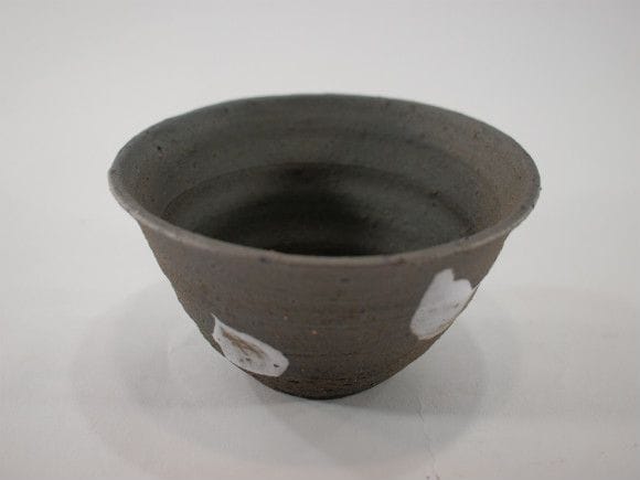 【信楽焼】【植木鉢】飛白釉ソリ浅 4号鉢