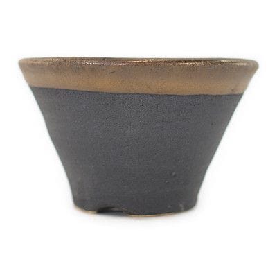 【信楽焼】【植木鉢】金彩小鉢A 2.5号鉢