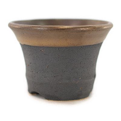 【信楽焼】【植木鉢】金彩小鉢D　2号鉢