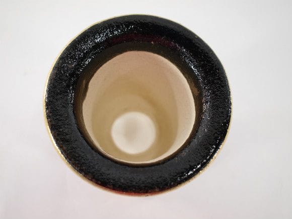 楽風　フチ金　オモト鉢　7号 植木鉢】【陶器鉢】 楽風フチ金オモト鉢 3.8号鉢を販売｜盆栽妙 – 盆栽