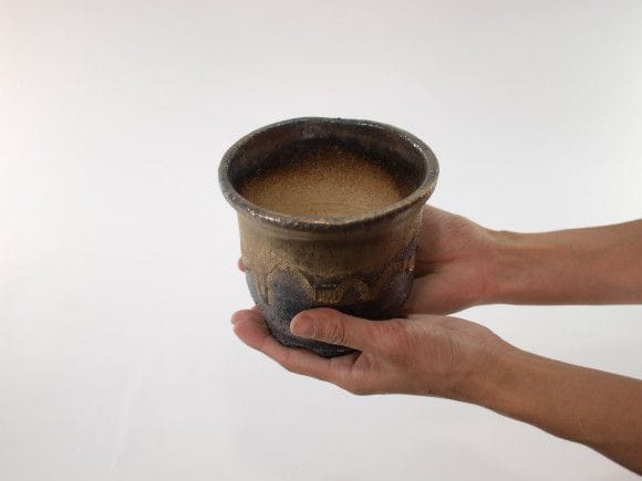 植木鉢】【陶器鉢】 金彩中深 4号鉢を販売｜盆栽妙 – 盆栽妙 本店