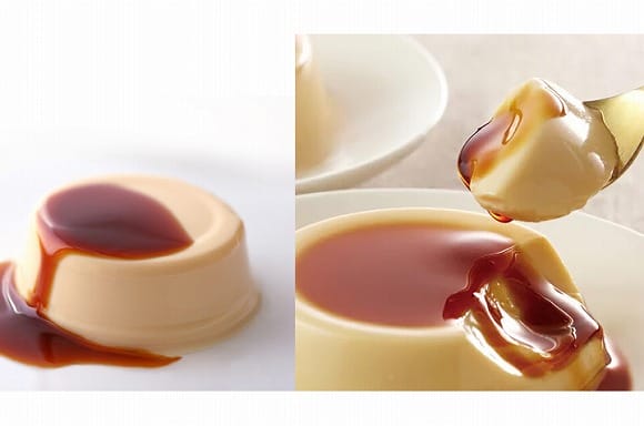 お花の盆栽とお菓子セット ミニ長寿梅と神戸プリン 受け皿付き