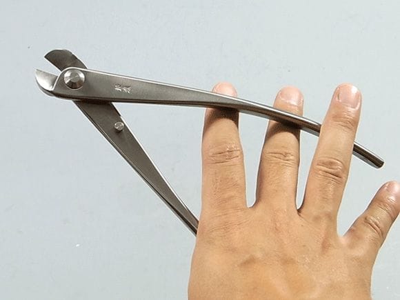 盆栽道具　ステンレス　針金切 小　全長180mm　NO.814