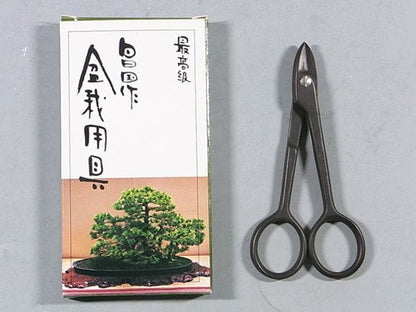 盆栽道具 針金切小鋏　(昌国作)　　全長　115mm　No.M9　(7037)