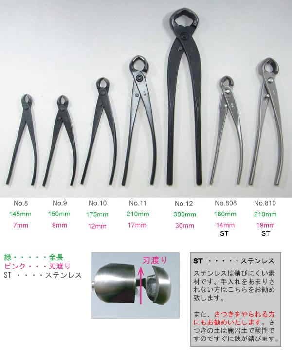 コブ切 小 全長150mm NO.9の販売｜コブ切の盆栽妙 – 盆栽妙 本店