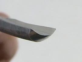 盆栽道具　長柄　彫刻刀 (丸刀)　6mm 　No.657