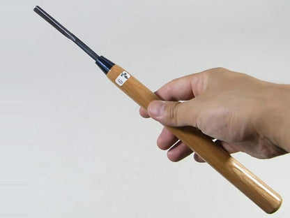 盆栽道具　長柄　彫刻刀 (丸刀)　9mm　No.658