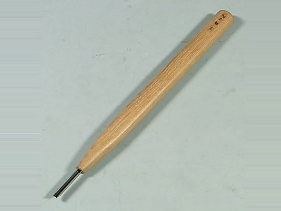 盆栽道具　ハイス鋼　彫刻刀　三角刀　刃渡り 1.5mm