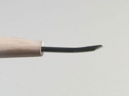 盆栽道具　ハイス鋼　彫刻刀　浅丸すくい　刃渡り 1.5mm