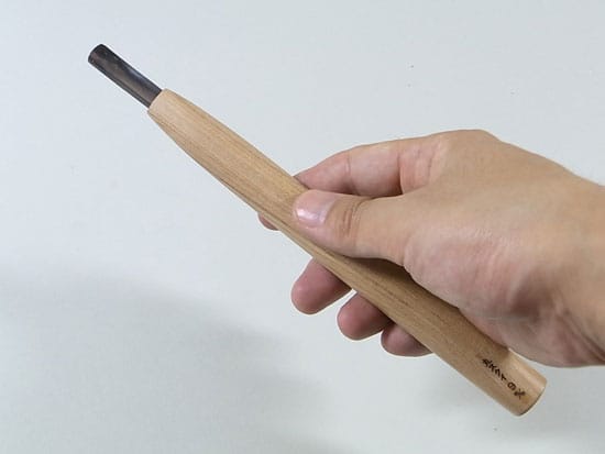 盆栽道具　ハイス鋼　彫刻刀　丸すくい　刃渡り 1.5mm