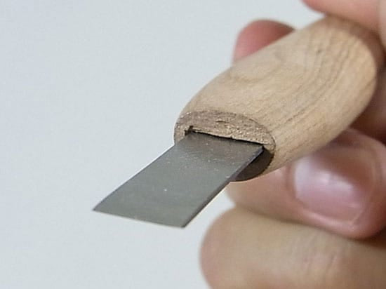 盆栽道具　ハイス鋼　彫刻刀　平刀　刃渡り 1.5mm